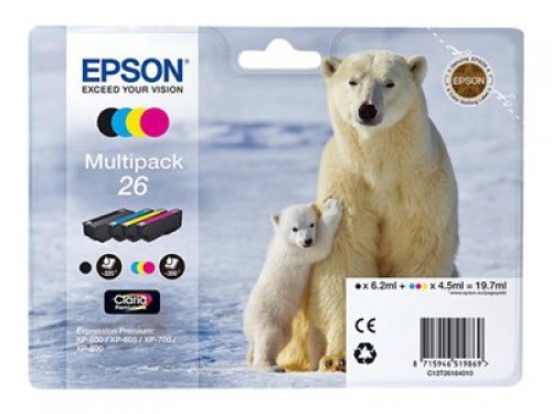 Epson Tusz Stylus XP600 T2616 CMYK 4pack