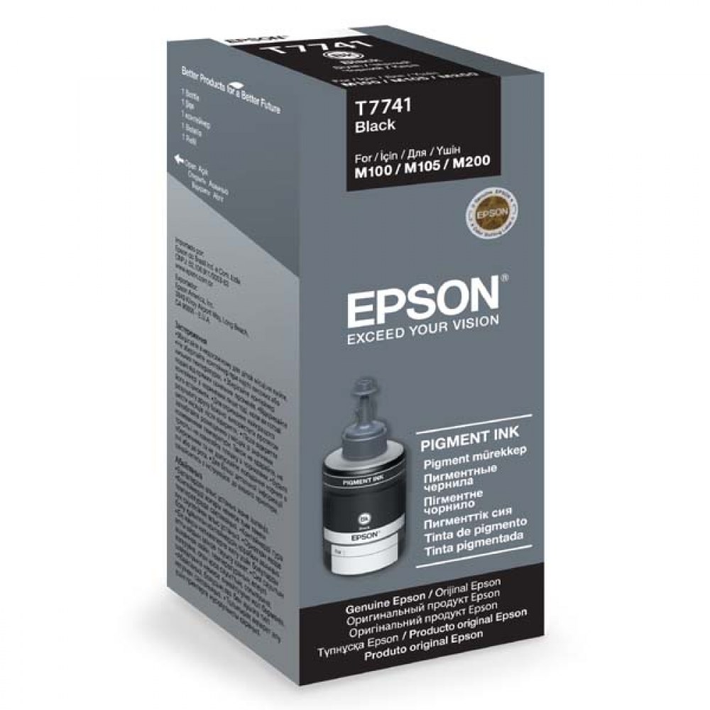 Epson Tusz  WorkForce M100 T7741 Black 140ml seria M