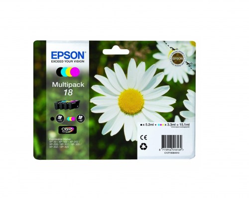 Epson Tusz XP102 T1806 CMYK 4pack, 15,1 ml