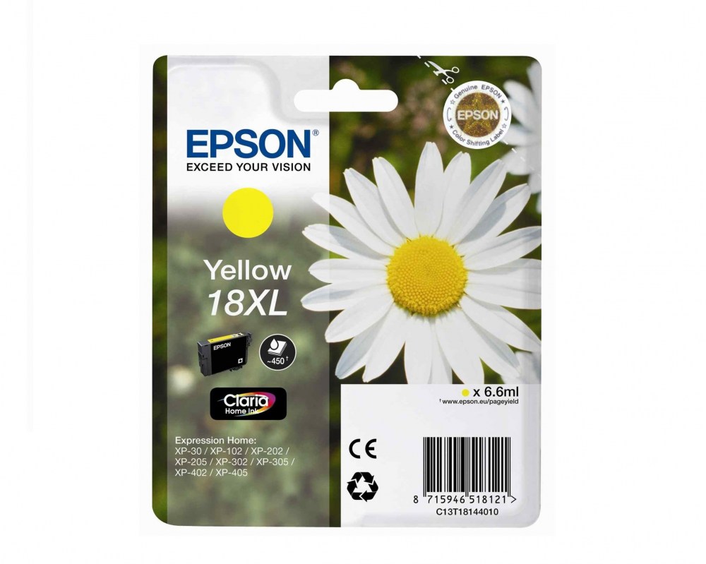 Epson Tusz XP102 T1814 Yellow6.6ml