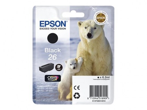 Epson Tusz Stylus XP600 T2601 Black  6,2ml 220stron