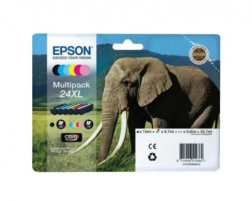 Epson Tusz XP750 T2438 CMYK/LC/LM6pack