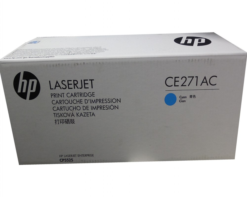 HP Toner CE271AC Cyan 15K 