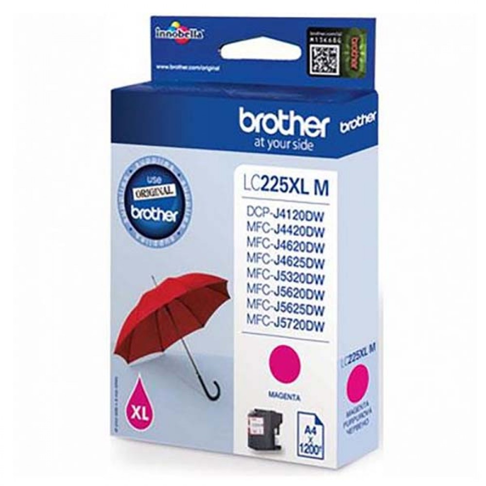 Brother Tusz LC225XLM Magenta 1,5K 