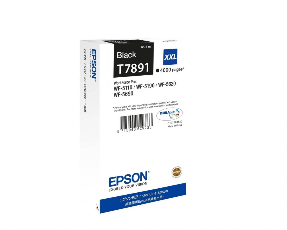 Epson Tusz WF5110 T7891XXL Black 61,5ml