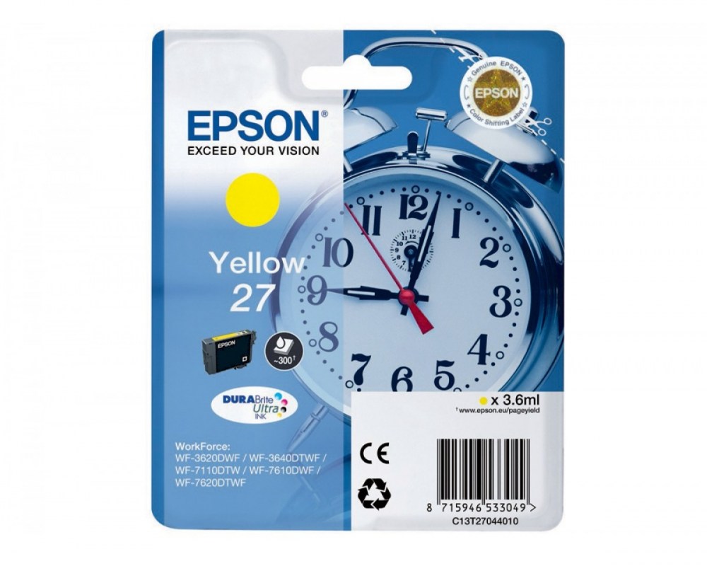 Epson Tusz WF3620 T2704 Yellow3,6ml