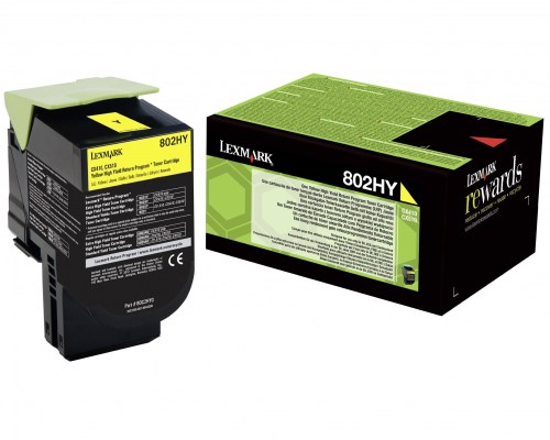 Lexmark Toner CX410/510 80C2HY0 Yellow 3K