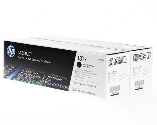 HP Toner nr 131X CF210XD Black 2pack 