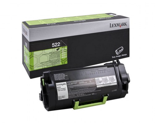 Lexmark Toner 522 52D2000 Black 6K 