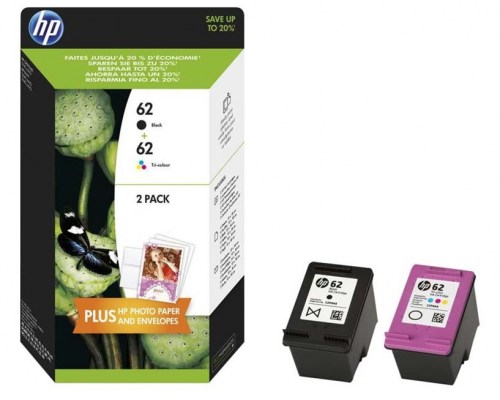 HP Tusz nr 62 N9J71AE 2pack Black+Kolor 