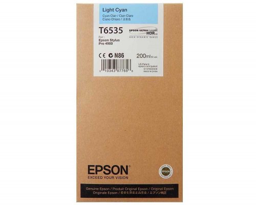 Epson Tusz Stylus Pro 4900 T6535  Light Cyan 200ml