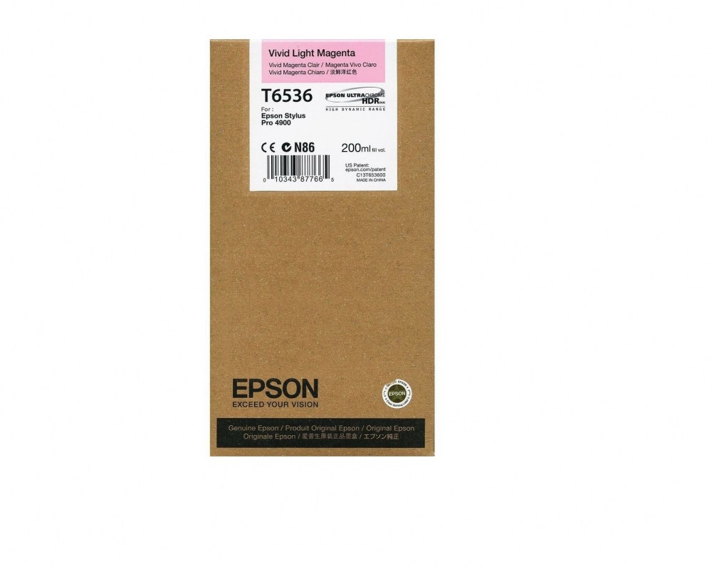 Epson Tusz Stylus Pro 4900 T6536 Light Vivid Magenta 200ml