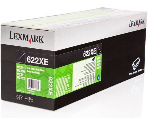 Lexmark Toner 622X 62D2X0E Black 45K 