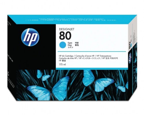 HP Tusz nr 80 C4872A Cyan 175ml 