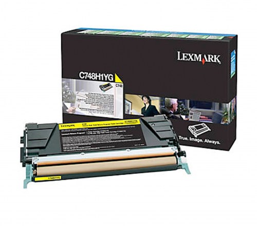 Lexmark Toner X748H1YG Yellow X748DE 10K 