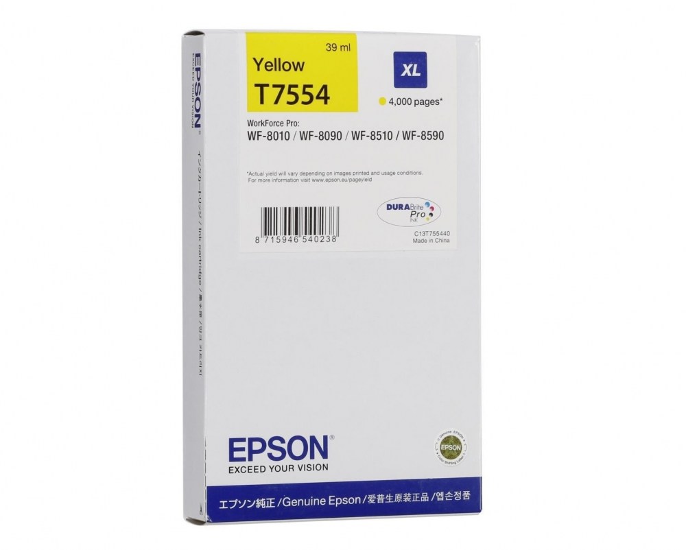 Epson Tusz T7554 XL Yellow 39ml