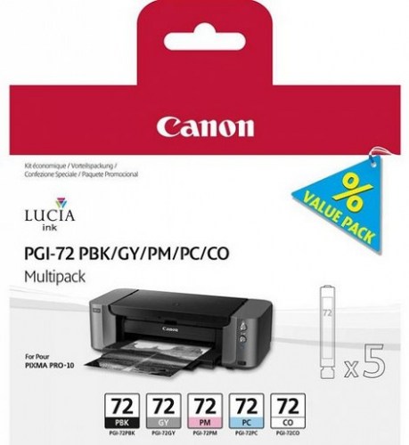 Canon Tusz PGI-72 Multipack 5 x 14 ml PBK/GY/PM/PC