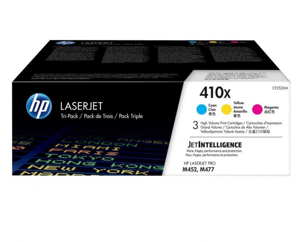 HP Toner nr 410X HY CF252XM 3pack CMY 