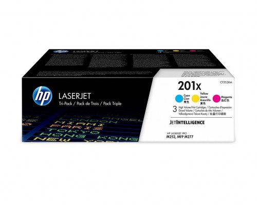 HP Toner nr 201X HY CF253XM 3pack CMY 