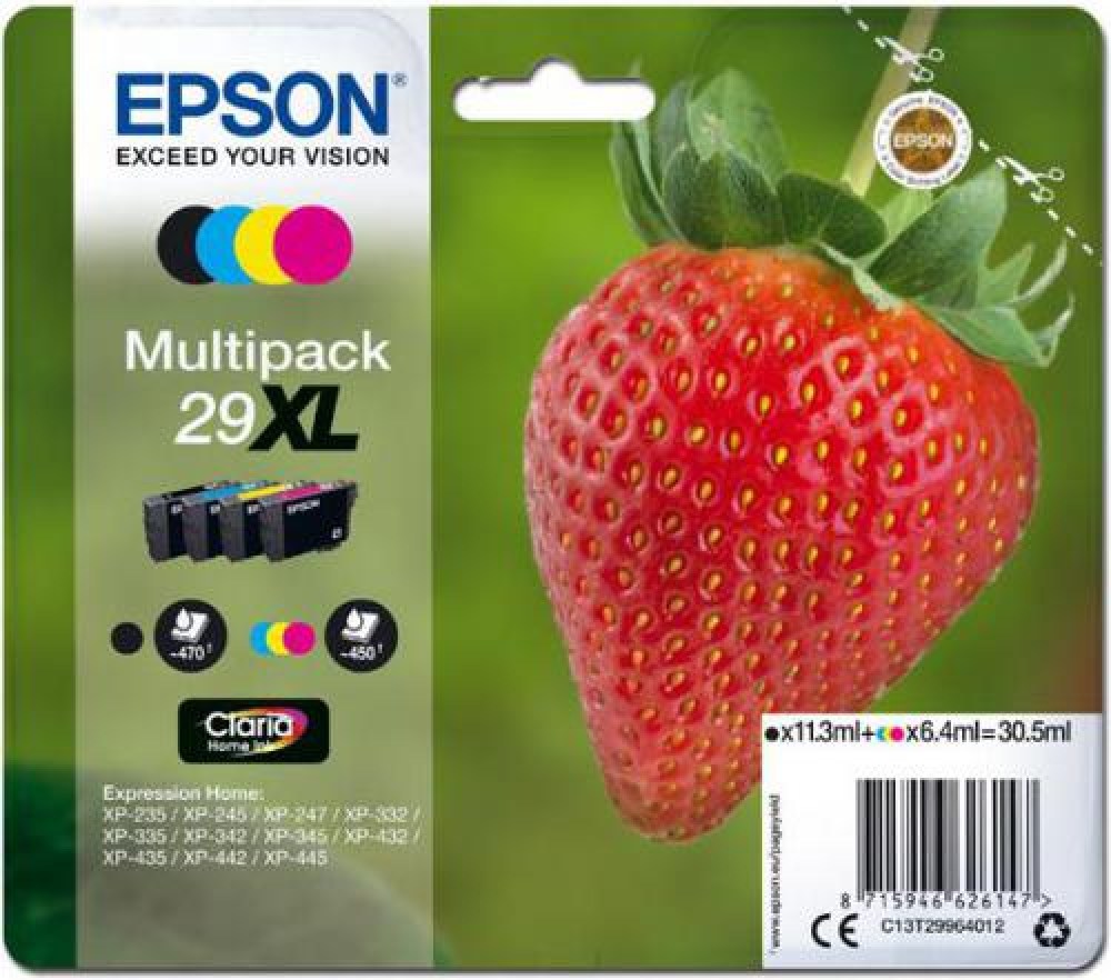 Epson Tusz Stylus XP235 T29XL CMYK 4pack