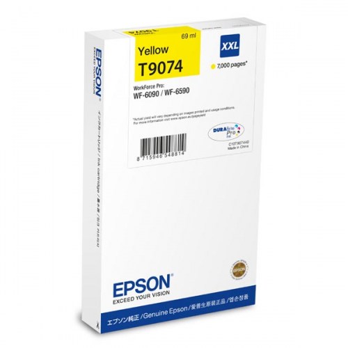 Epson Tusz T9074 Yellow XXL 69ml 