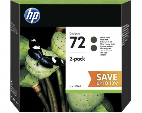 HP Tusz nr 72 P2V33A MatteBlack 2x130ml 2-pack