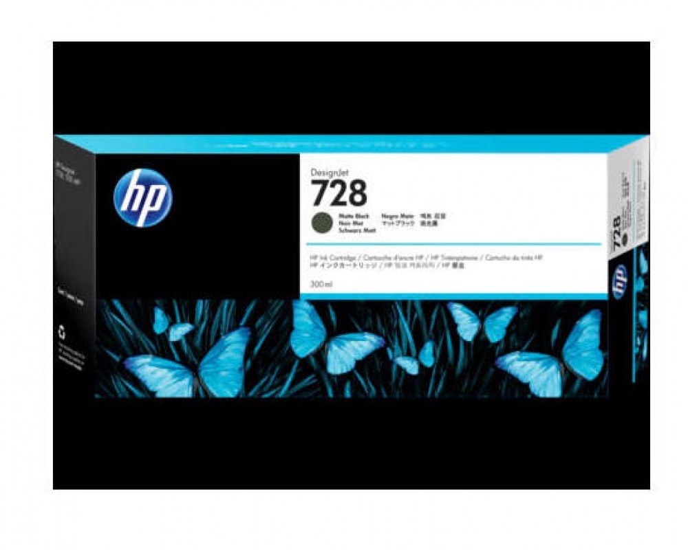 HP Tusz nr 728 F9J68A Matte Black 300ml 