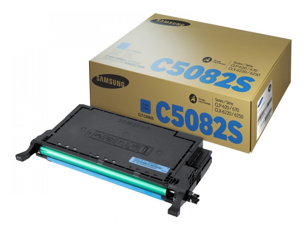 Samsung Toner CLT-C5082S/SU056A CYAN 2K CLP-620/CLP-670/CLX-6220/CLX-6250 Series