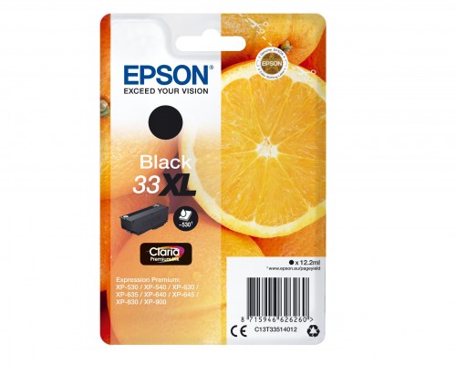 Epson Tusz Stylus T33XL Black 12,2ml