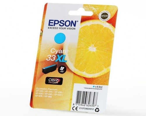 Epson Tusz Stylus T33XL T3362 Cyan 8,9ml