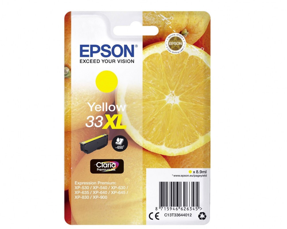 Epson Tusz Stylus T33XL T3364 Yellow 8,9ml