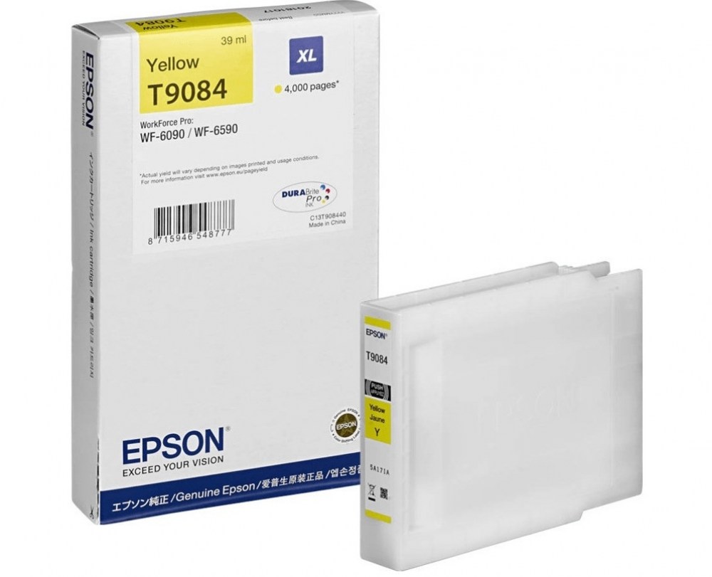 Epson Tusz T9084 XL Yellow  39ml