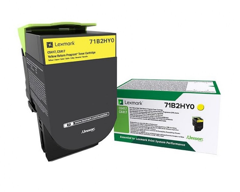 Lexmark Toner 71B2HY0 Yellow 3,5K 