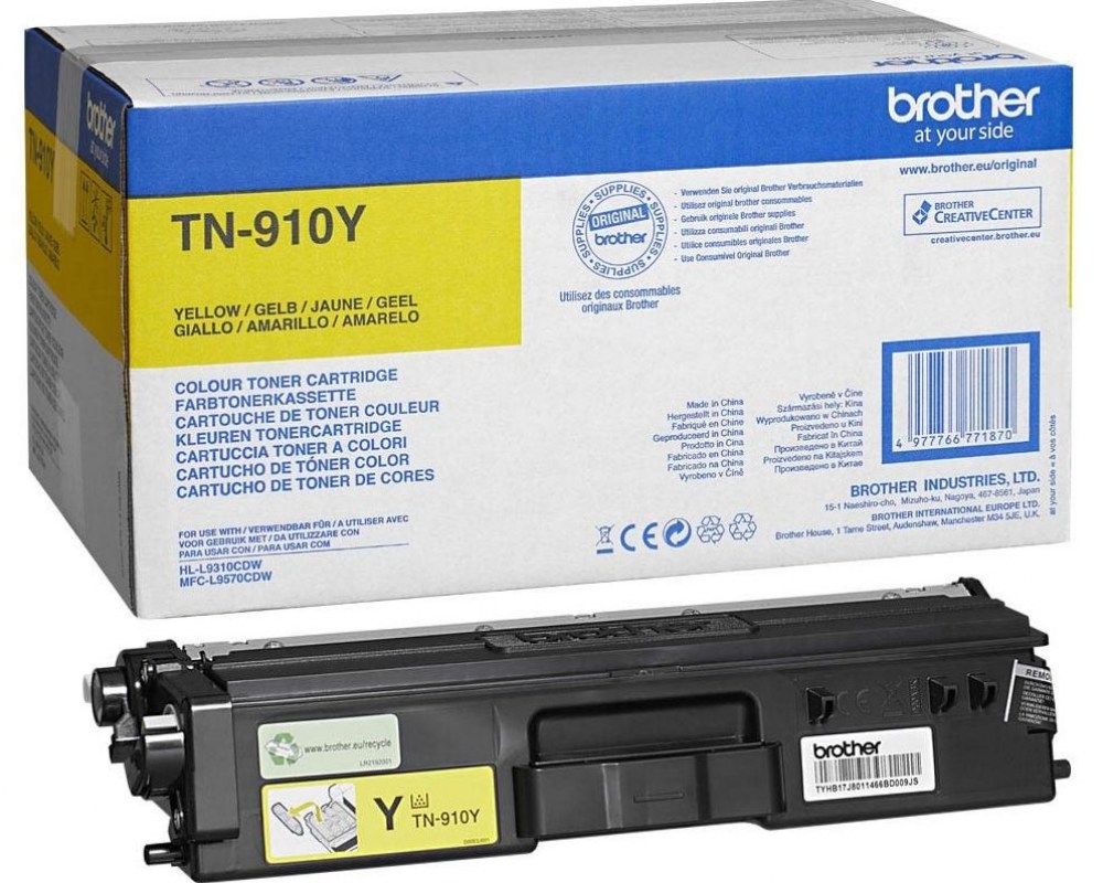 Brother Toner TN-910Y Yellow  HL-L9310, MFC-L9570