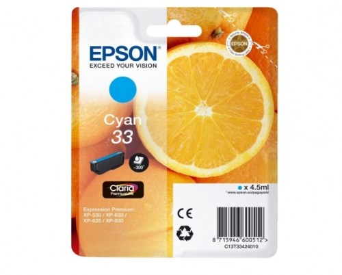 Epson Tusz Stylus T33 T3342 Cyan4,5ml