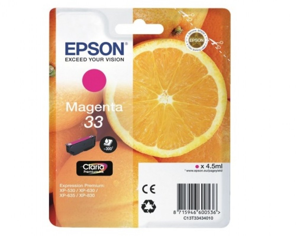 Epson Tusz Stylus T33 T3343 Magenta4,5ml