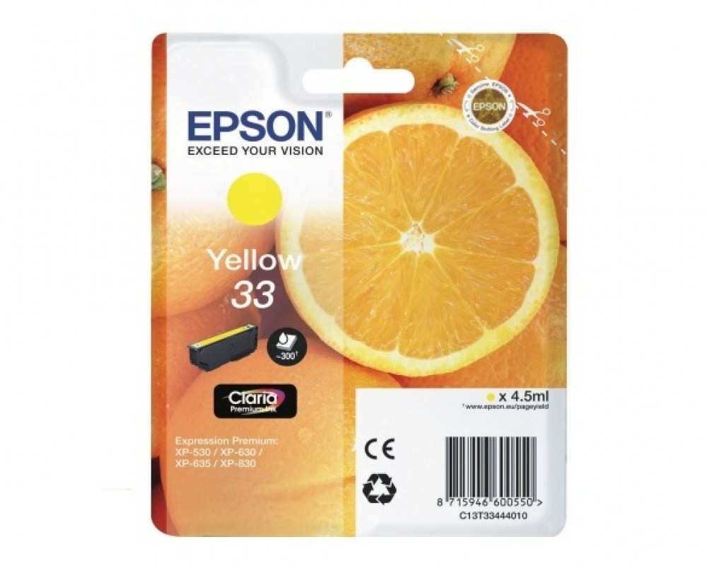 Epson Tusz Stylus T33 T3344 Yellow4,5ml