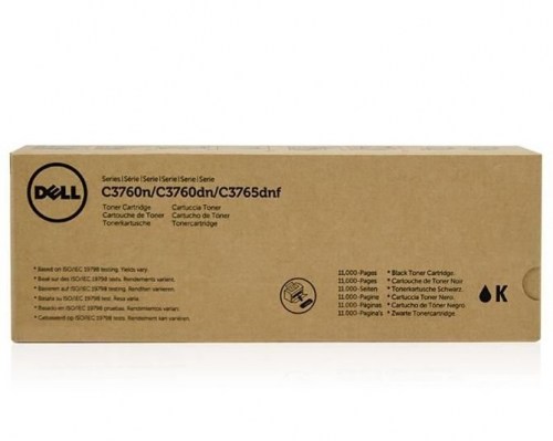 Dell Toner C3760/3765 BLACK 11K