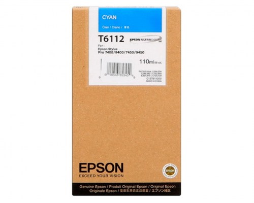 Epson Tusz Stylus Pro 7400 T6112 Cyan110ml