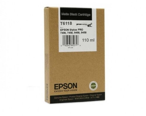 Epson Tusz Stylus Pro 7400 T6118 Matt Bk110ml