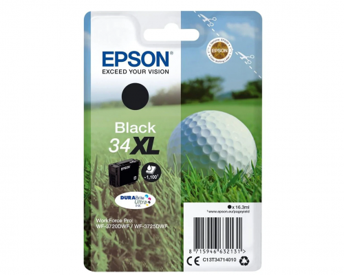 Epson Tusz WF3720/3725 T3471 Black 34XL16,3ml