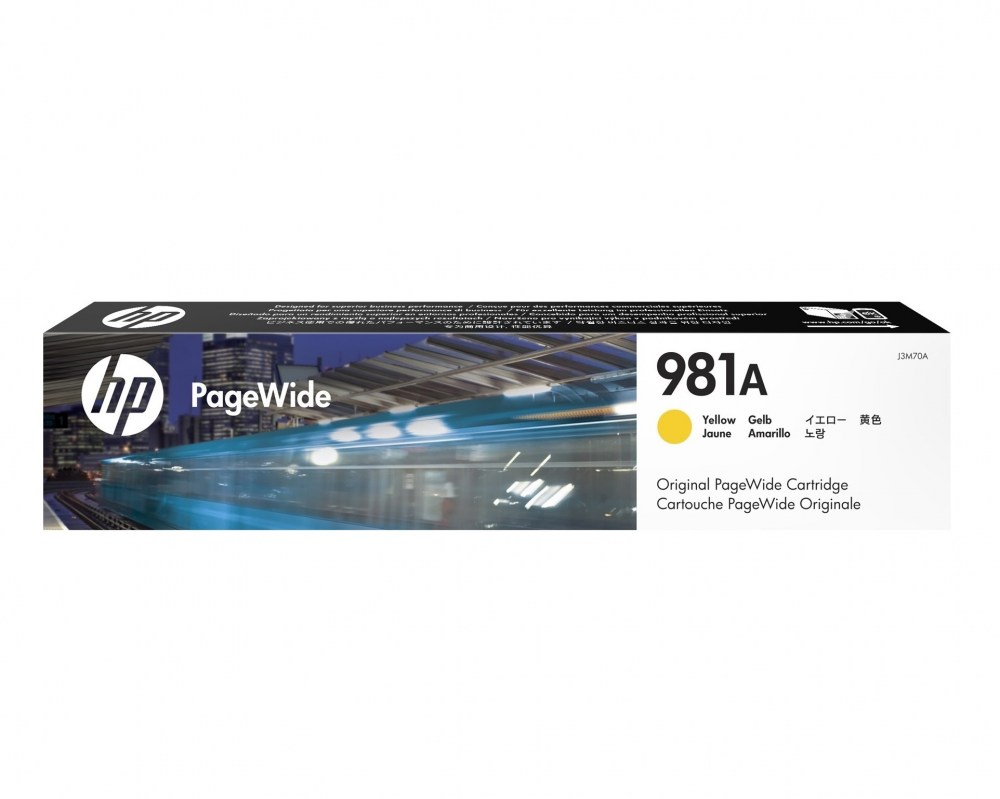 HP Tusz nr 981A J3M70A Yellow 6k 70ml J3M70A