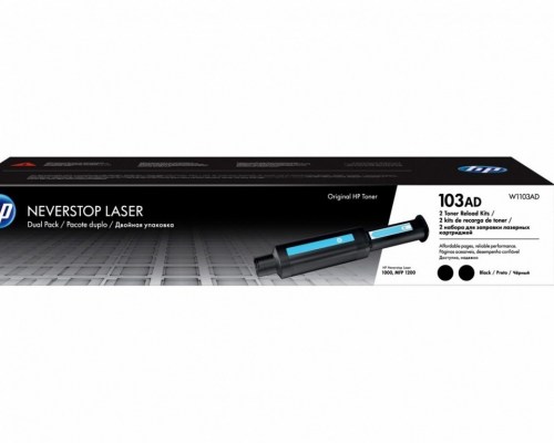 HP Toner nr 103A W1103AD  Black 2X2,5K W1103AD