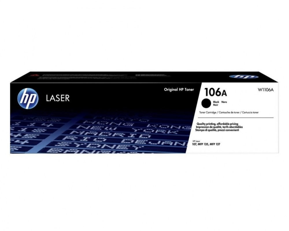 HP Toner nr 106A W1106A  Black 1K W1106A