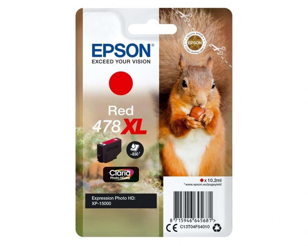 Epson Tusz XP-1500 478XL Red10,2ml