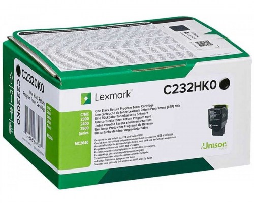 Lexmark Toner C232HK0 Black 3K 