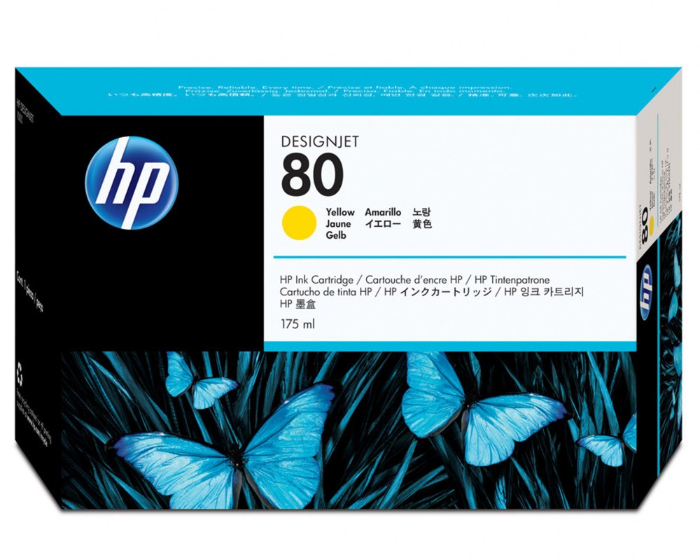 HP Tusz nr 80 C4873A Yellow 175ml 