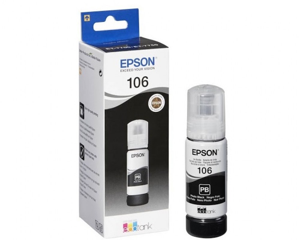 Epson Tusz EcoTank ET-7700, 106 Black70ml