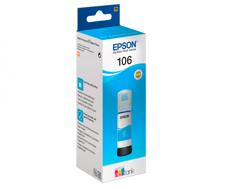 Epson Tusz EcoTank ET-7700, 106 Cyan70ml