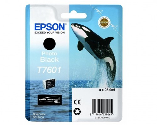 Epson Tusz SC-P600, T7601 Photo Black 25.9ml